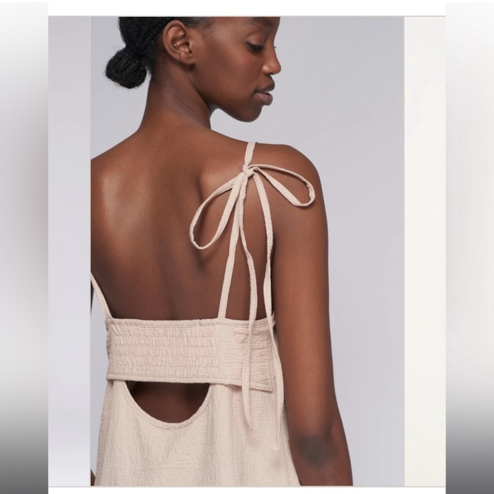 NWT KOTN seersucker dress in desert. Now sold out